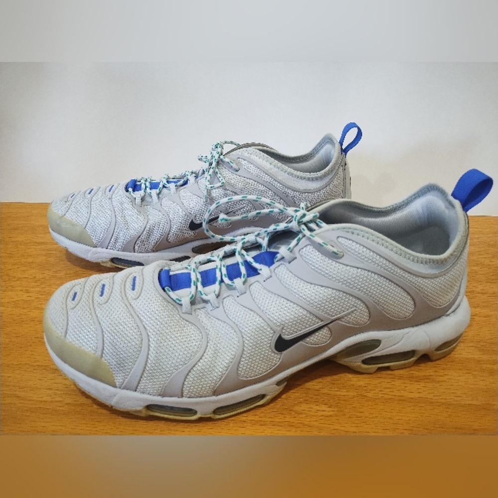 Nike Gray and Blue Athletic Shoes
